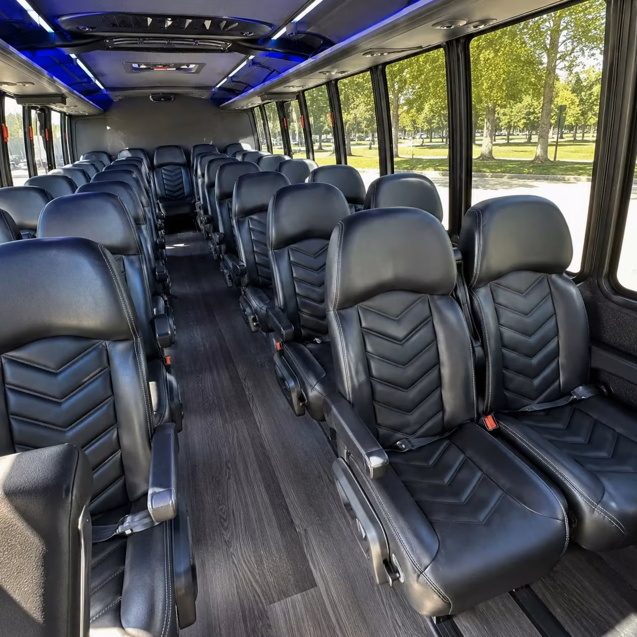 28 passenger minibus inside
