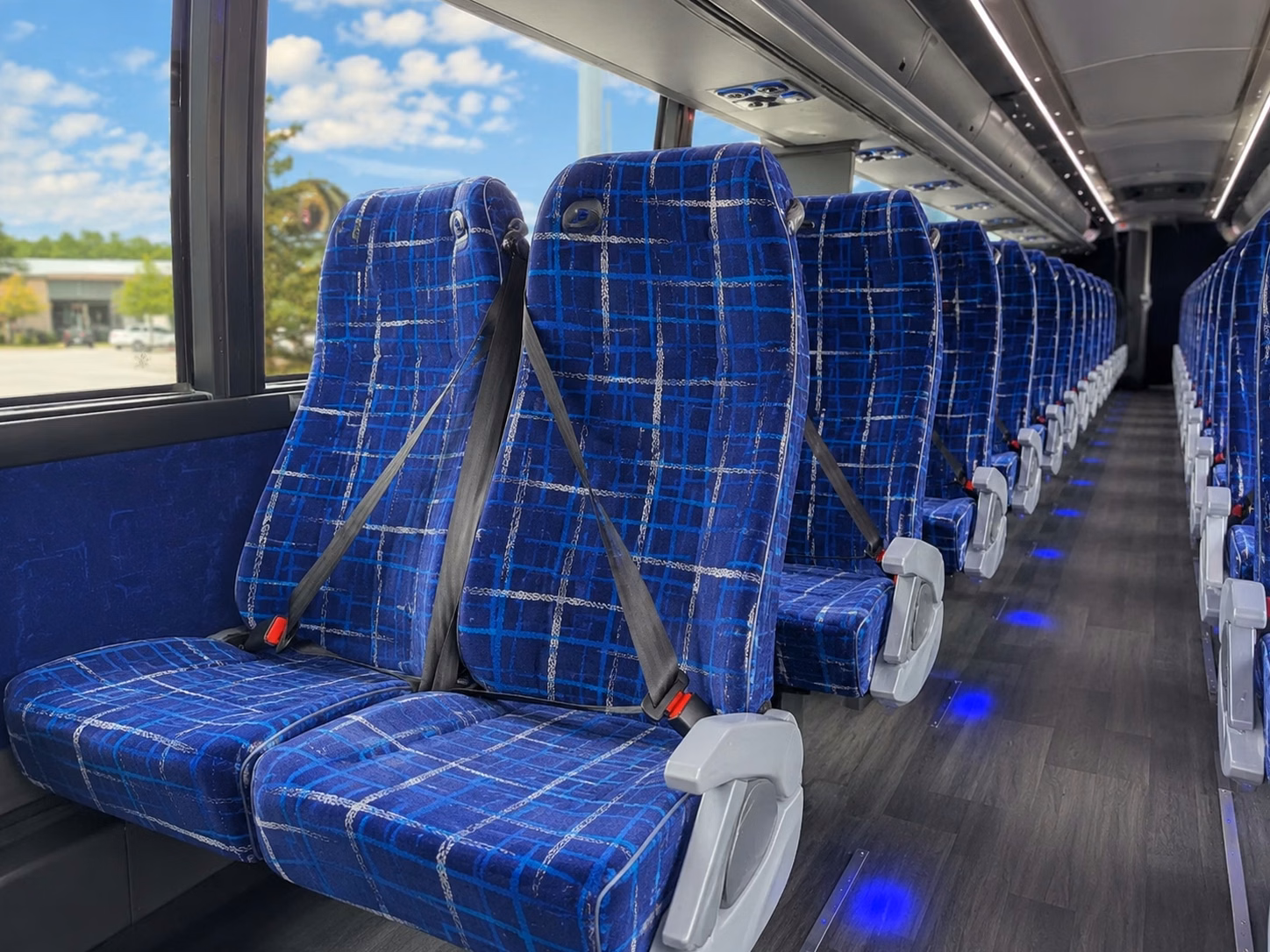 ventura charter bus rental interior
